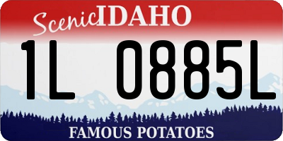 ID license plate 1L0885L