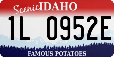ID license plate 1L0952E