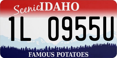 ID license plate 1L0955U