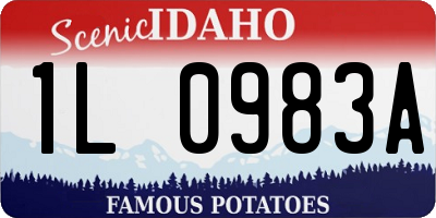 ID license plate 1L0983A