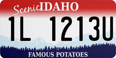 ID license plate 1L1213U