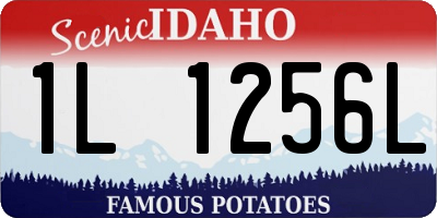 ID license plate 1L1256L