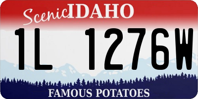 ID license plate 1L1276W