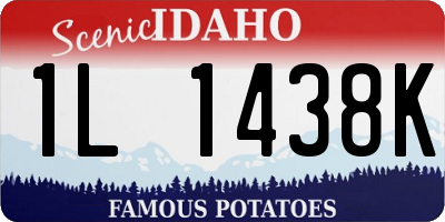 ID license plate 1L1438K