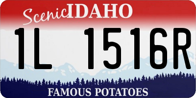 ID license plate 1L1516R