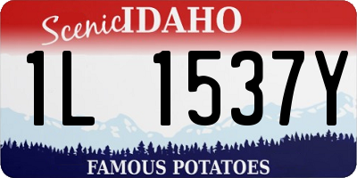 ID license plate 1L1537Y