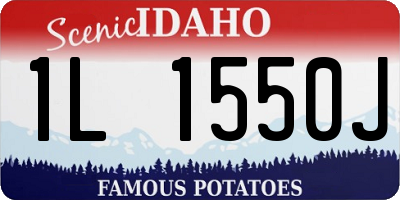 ID license plate 1L1550J