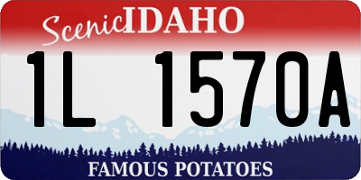 ID license plate 1L1570A