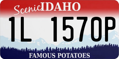 ID license plate 1L1570P