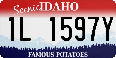 ID license plate 1L1597Y