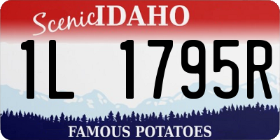 ID license plate 1L1795R