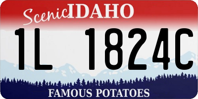 ID license plate 1L1824C