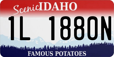 ID license plate 1L1880N
