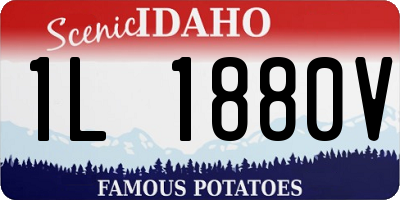 ID license plate 1L1880V