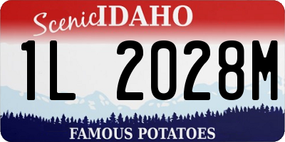 ID license plate 1L2028M