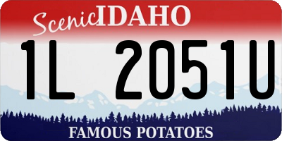 ID license plate 1L2051U