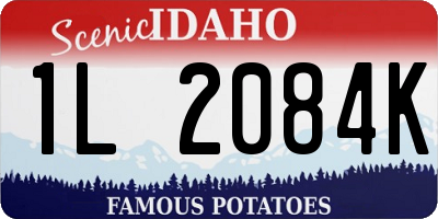 ID license plate 1L2084K