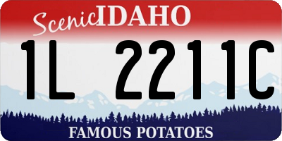 ID license plate 1L2211C