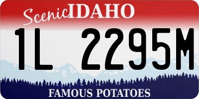 ID license plate 1L2295M