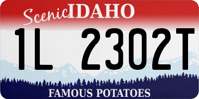 ID license plate 1L2302T