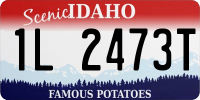 ID license plate 1L2473T