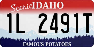 ID license plate 1L2491T
