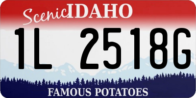 ID license plate 1L2518G