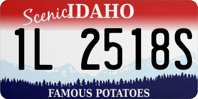 ID license plate 1L2518S