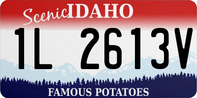 ID license plate 1L2613V