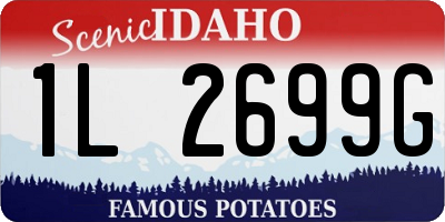 ID license plate 1L2699G