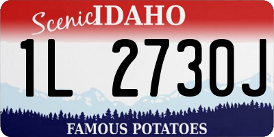 ID license plate 1L2730J