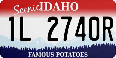 ID license plate 1L2740R