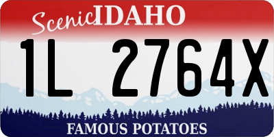 ID license plate 1L2764X
