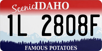 ID license plate 1L2808F