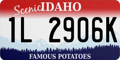 ID license plate 1L2906K