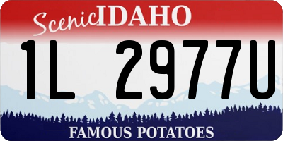 ID license plate 1L2977U