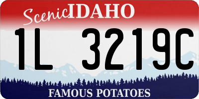 ID license plate 1L3219C