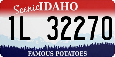 ID license plate 1L3227O