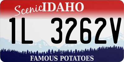 ID license plate 1L3262V