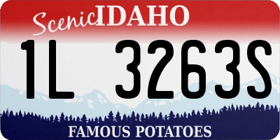 ID license plate 1L3263S
