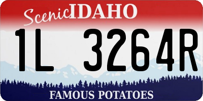 ID license plate 1L3264R
