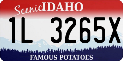 ID license plate 1L3265X