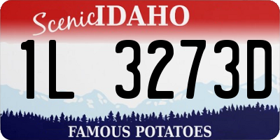 ID license plate 1L3273D