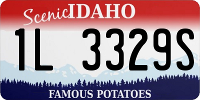 ID license plate 1L3329S