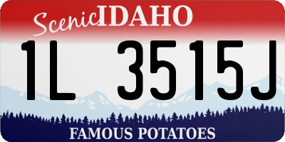 ID license plate 1L3515J