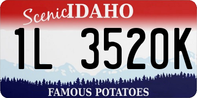 ID license plate 1L3520K