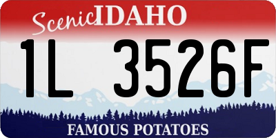 ID license plate 1L3526F