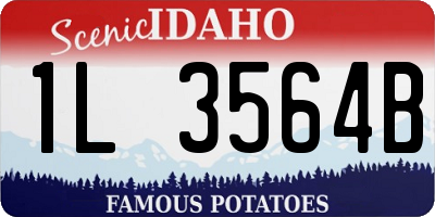 ID license plate 1L3564B