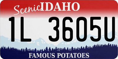 ID license plate 1L3605U