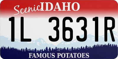 ID license plate 1L3631R
